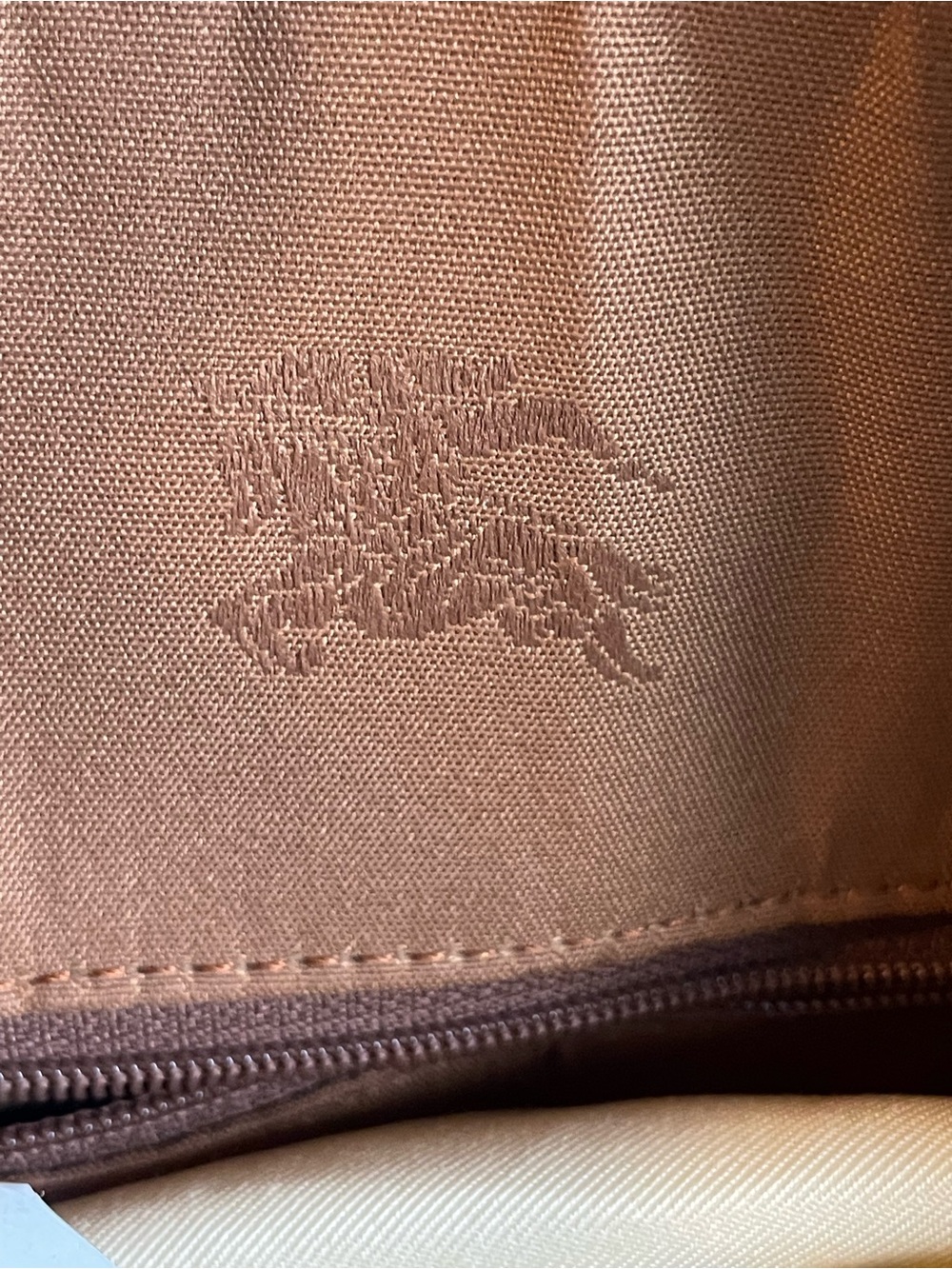 Burberry Check Satchel in Beige, Brown and Black - Picture 6 of 12